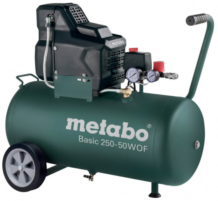 Kompresors Basic 250-50 W OF, bez eļļas, Metabo цена и информация | Kompresori | 220.lv