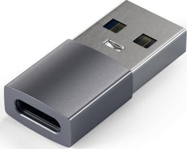 Satechi USB-A uz USB-C adapteris, nomainiet standarta USB portu pret USB-C, pelēks cena un informācija | Adapteri un USB centrmezgli | 220.lv