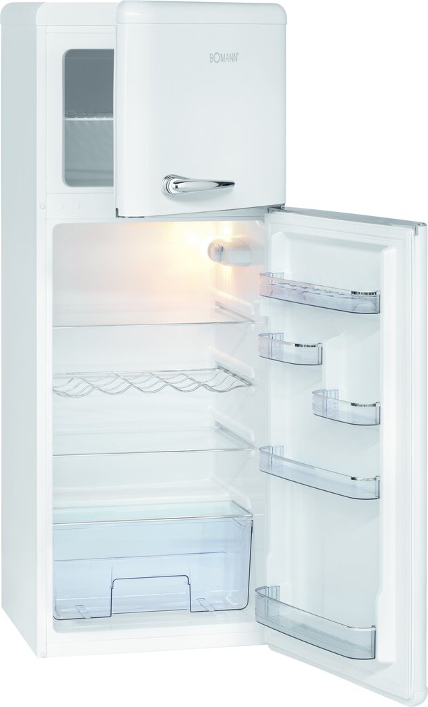 Bomann DTR353W ledusskapis ar saldētavu, 144 cm цена и информация | Ledusskapji | 220.lv