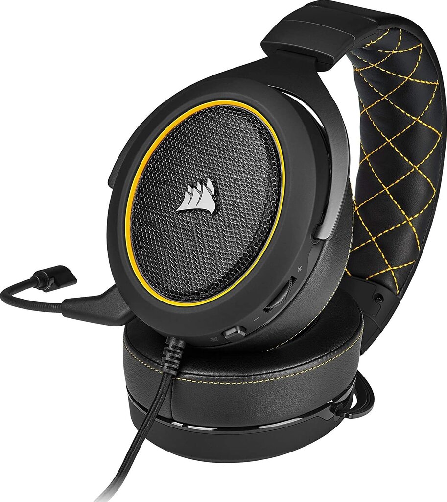 Gaming austi as Corsair Gaming HS60 Pro Yellow 7.1 cena 220.lv