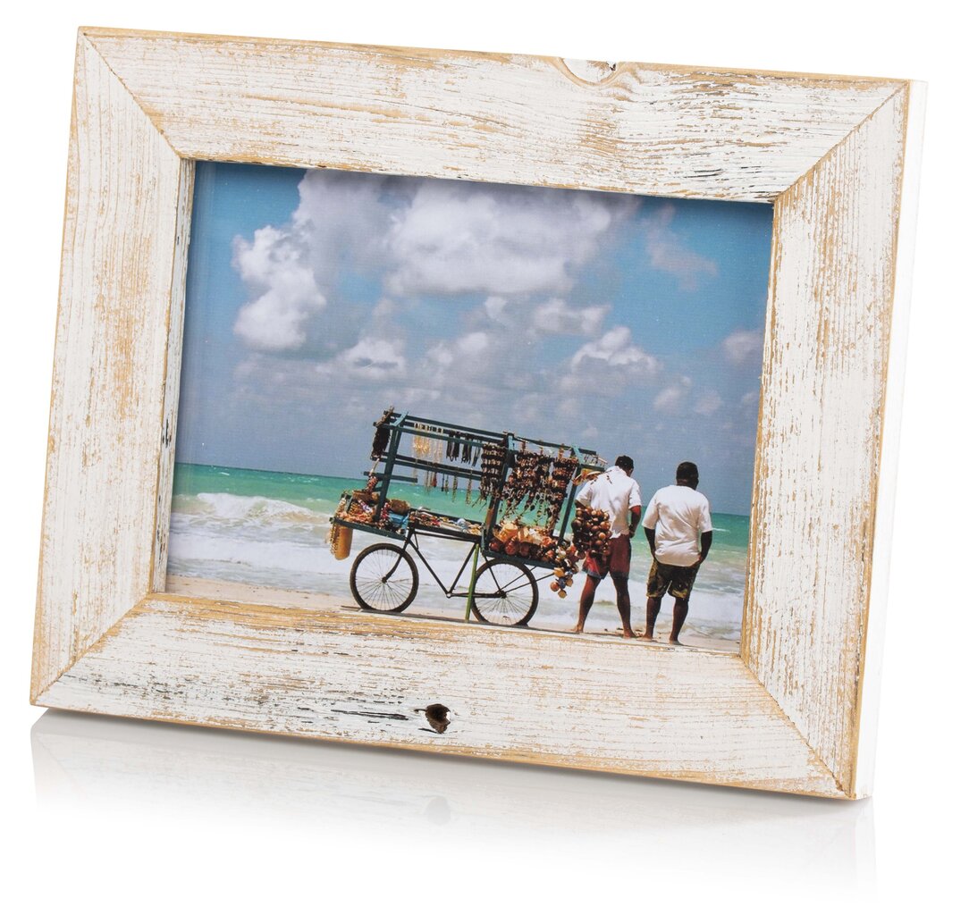 Photo frame Bad Disain 13x18 3,5cm, white цена и информация | Foto rāmji, foto albumi | 220.lv