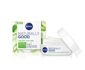 Nivea Naturally Good Aloe Vera dienas krēms 50 ml cena un informācija | Nivea Smaržas, kosmētika | 220.lv