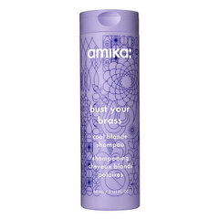 AMIKA Blonde Bust Your Brass šampūns gaišiem matiem 60ml cena un informācija | Šampūni | 220.lv