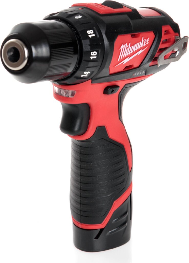 Milwaukee M12 BDD-202C akumulatora urbjmašīna 12V / 2x2,0 Ah Li-ion cena un informācija | Skrūvgrieži, urbjmašīnas | 220.lv