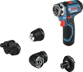 Bosch akumulatora urbjmašīna-skrūvgriezis GSR 12V-15 FC Set, 2 x 2.0Ah, 4 x GFA, GAL 12V-40 cena un informācija | Bosch Mājai un remontam | 220.lv