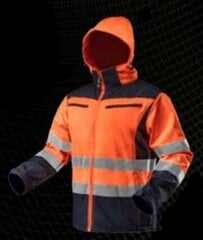 Augstas redzamības darba jaka SOFTSHELL, oranža, XXL/58 цена и информация | Рабочая одежда | 220.lv