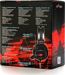 Red Fighter H3 Gaming Headset Игровые наушники с Mикрофоном и LED / 2x 3.5mm / USB / подсветкой цена и информация | Наушники | 220.lv