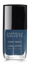 Лак для ногтей Gabriella Salvete Longlasting Enamel 11 мл, 04 Grey Indigo цена и информация | Лаки для ногтей, укрепители | 220.lv