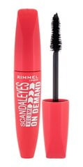 Rimmel London Scandal Eyes Volume On Demand skropstu tuša 12 ml, 001 Black cena un informācija | Acu ēnas, skropstu tušas, zīmuļi, serumi | 220.lv