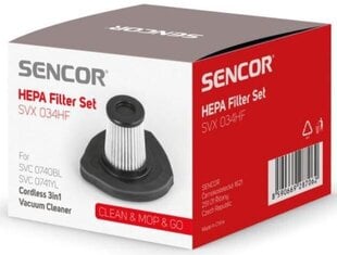 Hepa-фильтр для пылесоса SVC074x Sencor SVX034HF цена и информация | Принадлежности для пылесосов | 220.lv