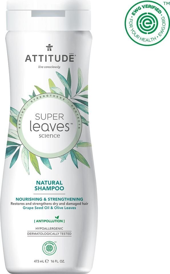 Attitude Super Leaves Nourishing & Strengthening šampūns 473 ml cena un informācija | Šampūni | 220.lv