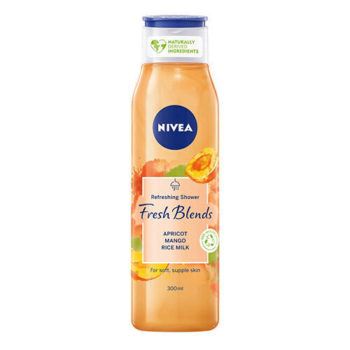 Nivea Fresh Blends Apricot dušas želeja 300 ml цена и информация | Dušas želejas, eļļas | 220.lv