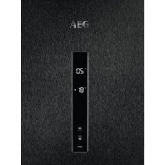AEG RCB732E5MB ledusskapis ar saldētavu, 186 cm NoFrost, melns цена и информация | Холодильники | 220.lv