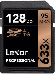 Lexar Pro 633X SDHC/SDXC UHS-I U1/U3 цена и информация | Карты памяти для фотоаппаратов | 220.lv