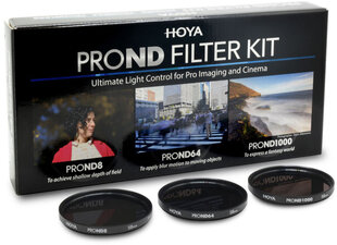 Hoya filter kit Pro ND8/64/1000 67mm cena un informācija | Filtri | 220.lv