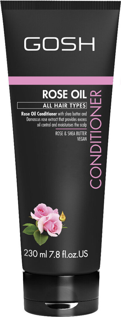 GOSH Rose Oil Hair balzams 230 ml cena un informācija | Matu kondicionieri, balzāmi | 220.lv