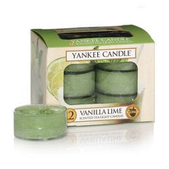 Yankee Candle Vanilla Lime aromātiska svece 12 x 9.8 g cena un informācija | Sveces un svečturi | 220.lv