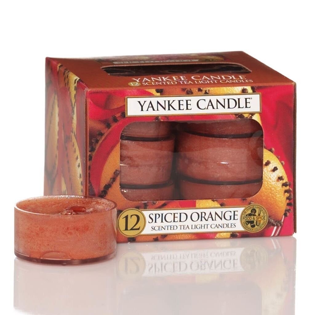 Yankee Candle Spiced Orange aromātiska svece 12 x 9.8 g cena un informācija | Sveces un svečturi | 220.lv
