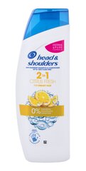 Head & Shoulders 2in1 Citrus Fresh šampūns 450 ml cena un informācija | Šampūni | 220.lv