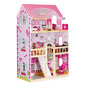 Ecotoys koka leļļu namiņš ar LED gaismām cena un informācija | Rotaļlietas meitenēm | 220.lv