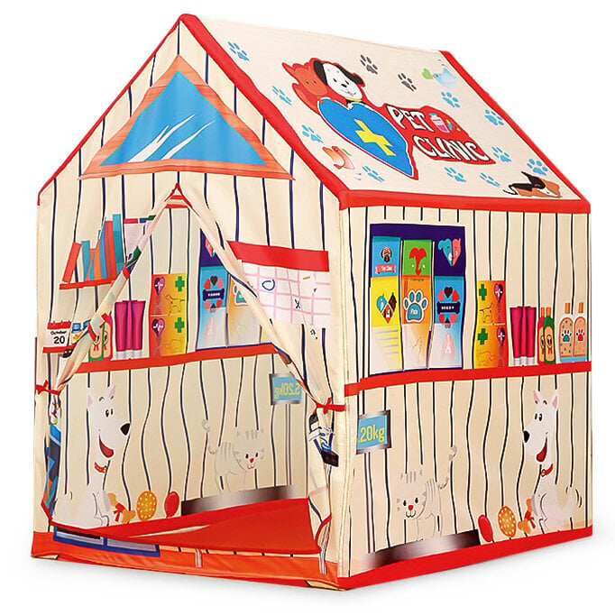 Bērnu rotaļu telts, dzīvnieku klīnika cena un informācija | Bērnu rotaļu laukumi, mājiņas | 220.lv