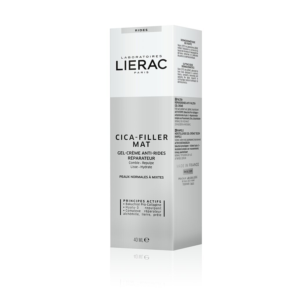 Lierac Paris Cica-Filler Mat sejas krēms 40 ml. цена и информация | Sejas krēmi | 220.lv