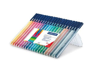 Flomāsteri “Triplus Color 20” krāsu plastmasas kārbā, STAEDTLER/10 цена и информация | Принадлежности для рисования, лепки | 220.lv