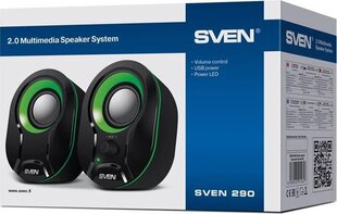 Sven SV-015657, черный цена и информация | Аудиоколонки | 220.lv