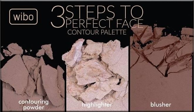 Wibo 3 Steps Perfect Face kontūrēšanas palete - 3 Steps Dark цена и информация | Grima bāzes, tonālie krēmi, pūderi | 220.lv