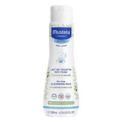 Mustela Bébé No Rinse Cleansing Milk ķermeņa pieniņš bērniem 200 ml cena un informācija | Bērnu kosmētika, līdzekļi jaunajām māmiņām | 220.lv