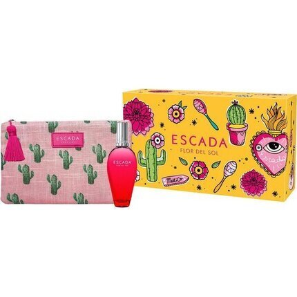Escada Flor Del Sol sievietēm: EDT, 30 ml + kosmētikas somiņa cena un informācija | Sieviešu smaržas | 220.lv