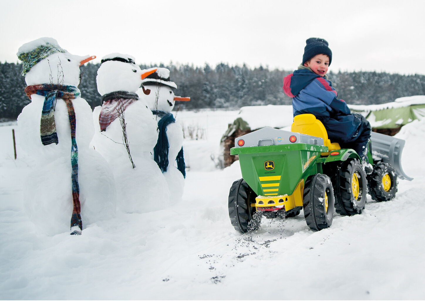 Piekabe bērnu pedāļu traktoriem Rolly Toys rollyStreumax John Deere 125111 cena un informācija | Rotaļlietas zēniem | 220.lv