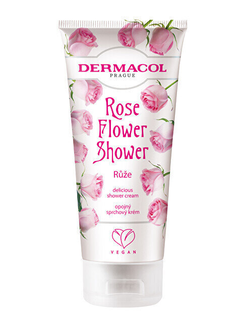 Dermacol Rose Flower Shower dušas krēms 200 ml цена и информация | Dušas želejas, eļļas | 220.lv