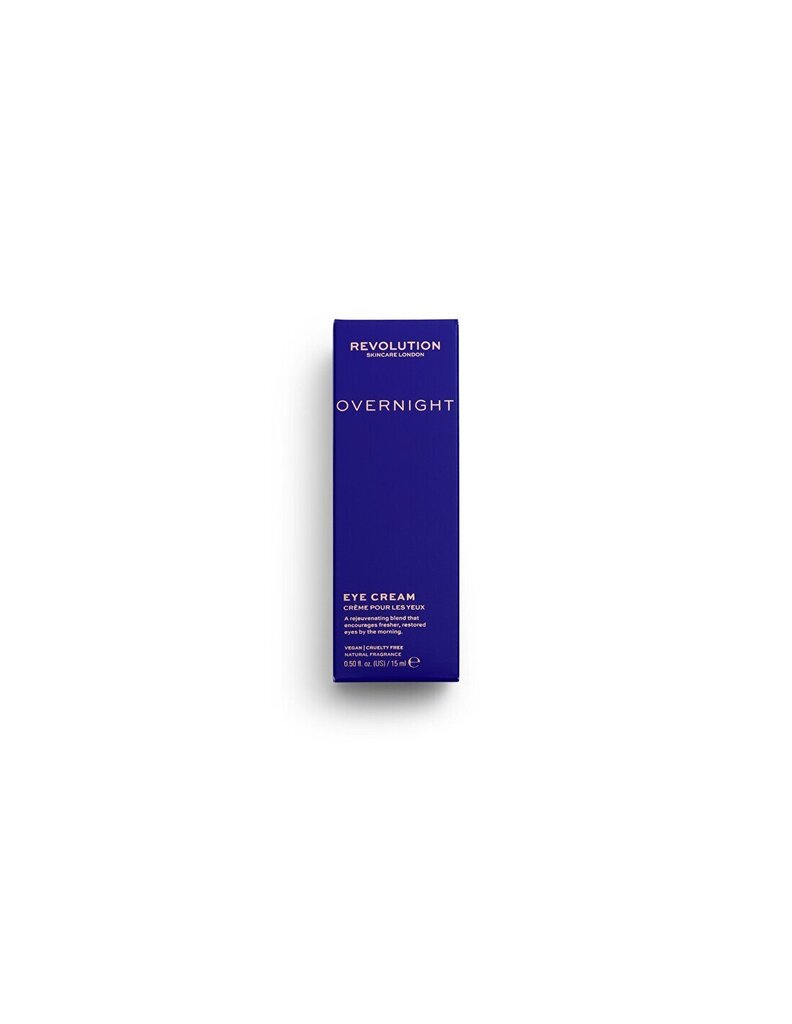 Revolution Skincare Overnight acu krēms 15 ml cena un informācija | Acu krēmi, serumi | 220.lv