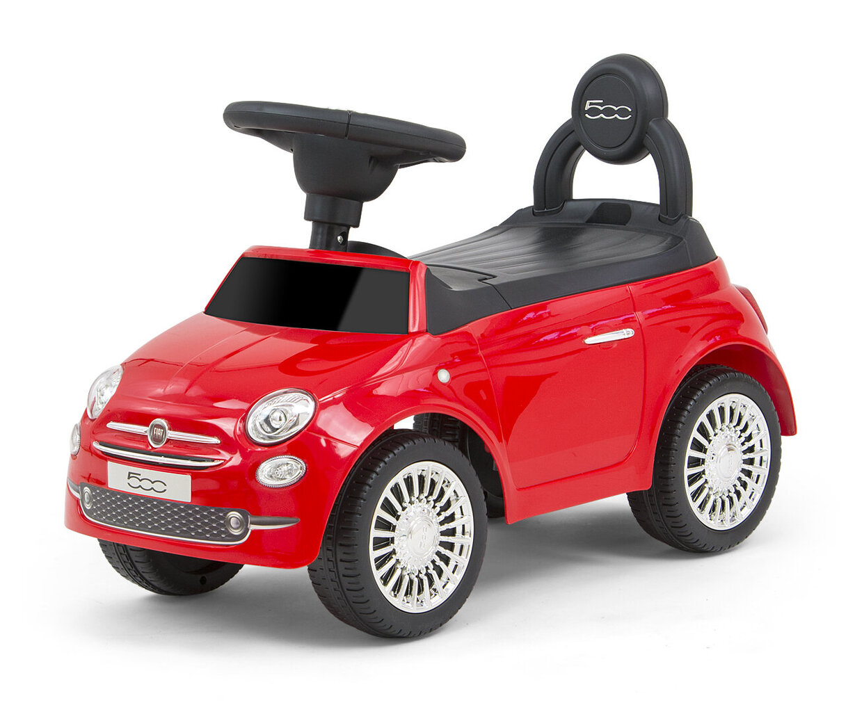 Milly Mally rotaļu automobilis Fiat 500, sarkanā krāsā cena un informācija | Rotaļlietas zīdaiņiem | 220.lv