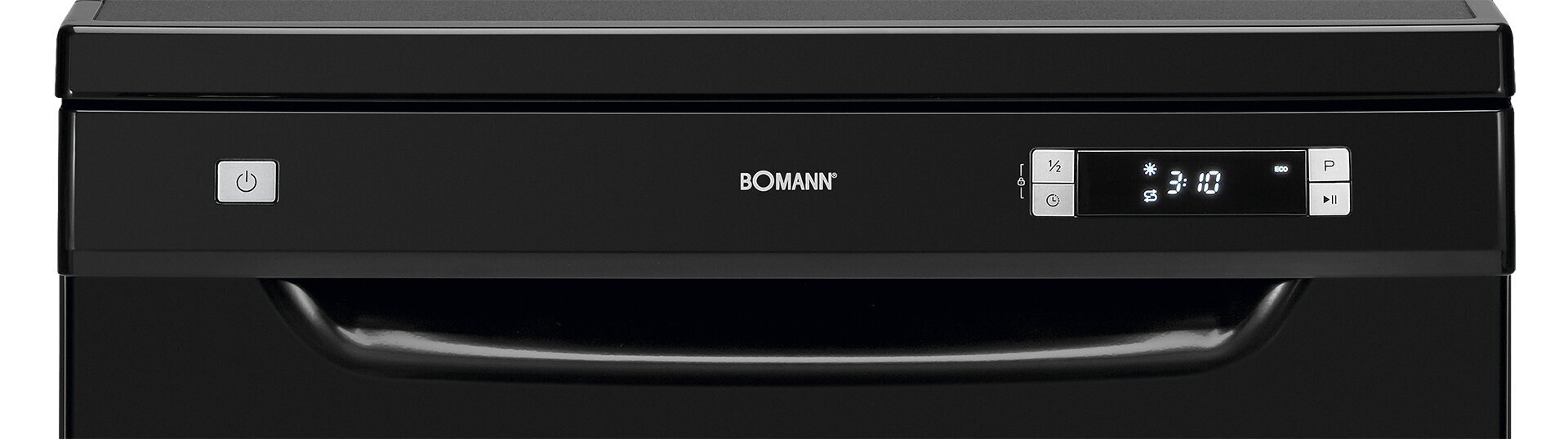 Bomann GSP7408B, trauku mazgājamā mašīna, 13 kmpl, 60 cm, melna цена и информация | Trauku mazgājamās mašīnas | 220.lv