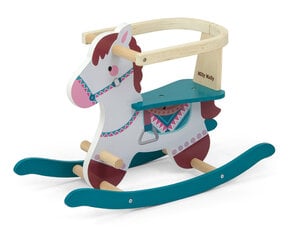 Деревянная лошадка-качалка Lucky, синий цена и информация | Игрушки для малышей | 220.lv