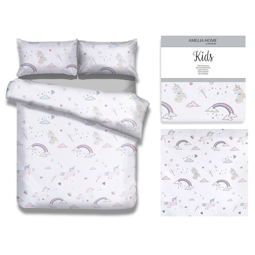 AmeliaHome gultas veļas komplekts Dreamland 135 x 200 cm + spilvendrānas 40 x 60 cm + 80 x 80 cm cena un informācija | Bērnu gultas veļa | 220.lv