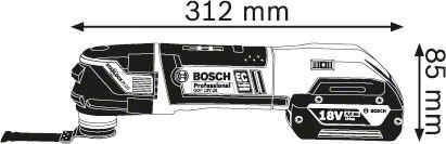 Daudzfunkcionāls instruments Bosch GOP 18V-28 18 V cena un informācija | Slīpmašīnas | 220.lv