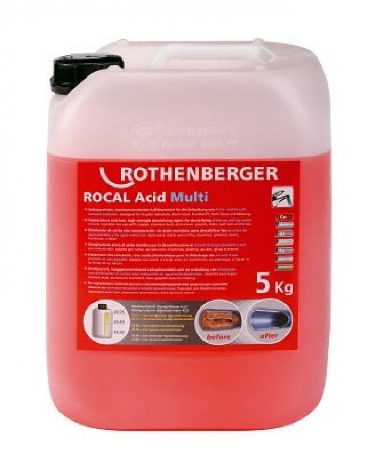 Rothenberger Koncentrāts ROCAL Acid Multi, 5 kg цена и информация | Tīrīšanas līdzekļi | 220.lv