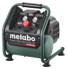 Akumulatora kompresors Power 160-5 18 LTX BL OF, karkass, Metabo (bez akumulatora un bez lādēšanas ierīces) цена и информация | Механические инструменты | 220.lv