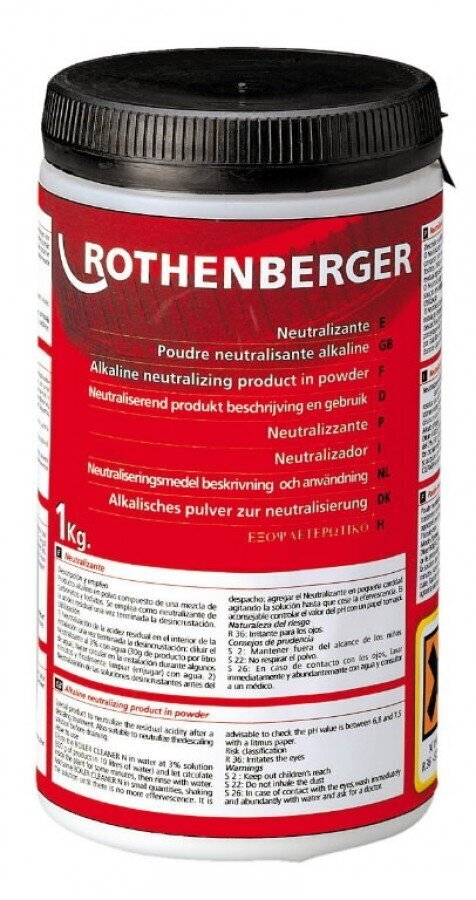 Rothenberger Atkaļķotāja neitralizācijas pulveris, 1 kg цена и информация | Tīrīšanas līdzekļi | 220.lv