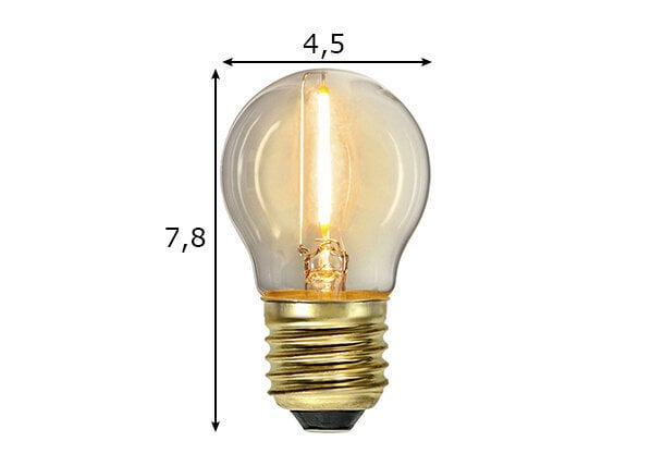 LED elektriskā spuldze, E27, 0,8 W/70 lm цена и информация | Spuldzes | 220.lv