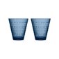 Iittala Kastehelmi glāze 30cl lietus zilā krāsā 2gab. cena un informācija | Glāzes, krūzes, karafes | 220.lv