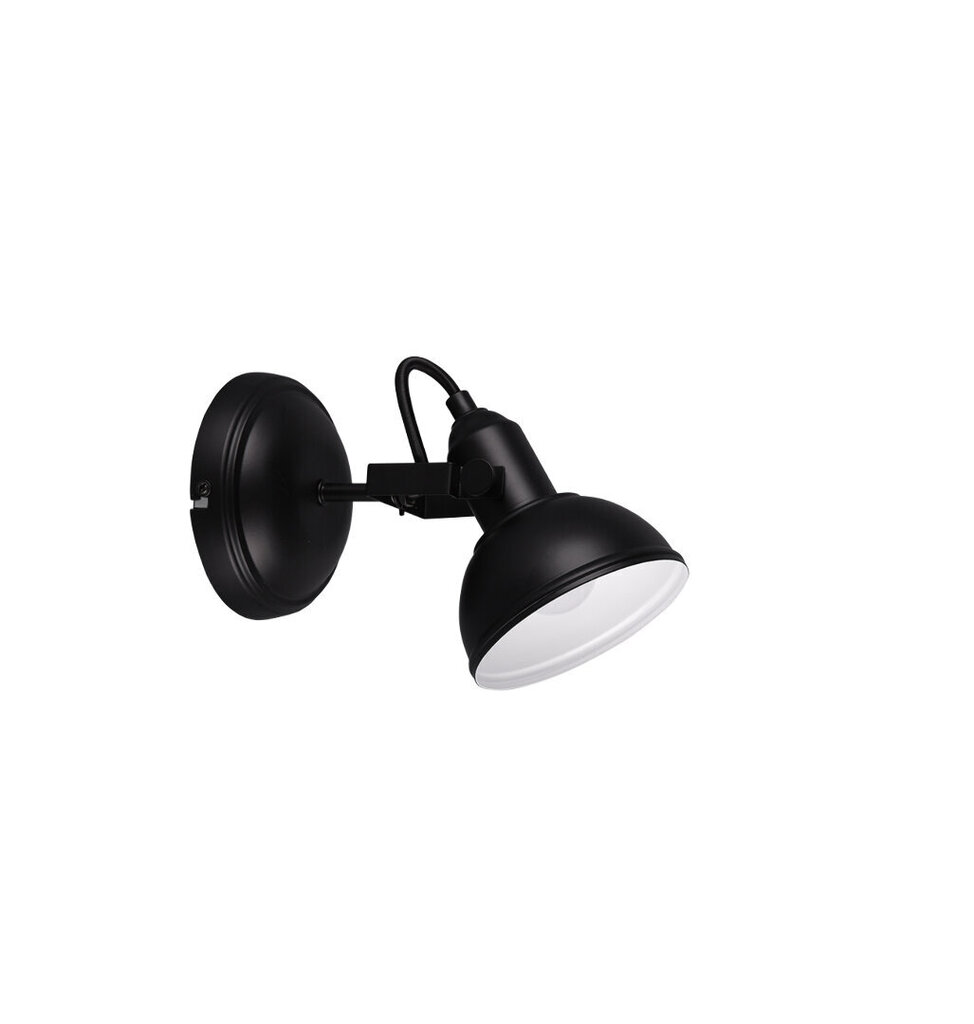 Punktveida gaismeklis Gina ar vienu spuldzi E14 matēti melns цена и информация | Sienas lampas | 220.lv
