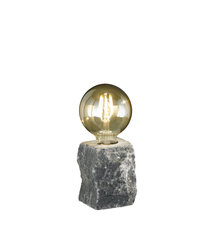 Galda gaismeklis Stone E27, pelēks cena un informācija | Galda lampas | 220.lv