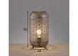 Galda lampa Velvet, antīki sudrabaina toņa, 40 W cena un informācija | Galda lampas | 220.lv