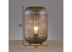 Galda lampa Willo, antīki sudrabaina toņa, 40 W cena un informācija | Galda lampas | 220.lv