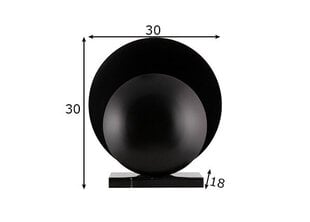 Galda lampa Orbit, melna, 40 W cena un informācija | Galda lampas | 220.lv
