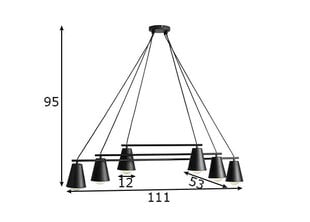 Подвесной светильник Aldex Arte цена и информация | Настенный/подвесной светильник Eye Spot 11 BL, чёрный | 220.lv